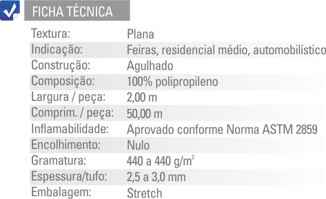 Ficha Técnica Forração para Eventos